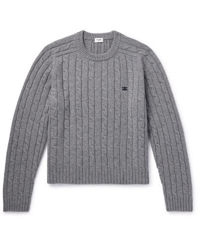 celine sweater grey|CELINE HOMME for Men .